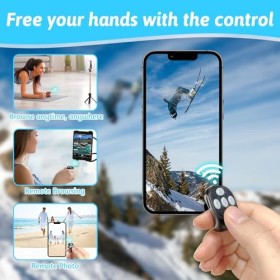 Audasi Bague Télécommandée Tiktok Télécommande Bluetooth sans Fil Fingertip Ring Finger Scroller Page Turner Rechargeable Ann