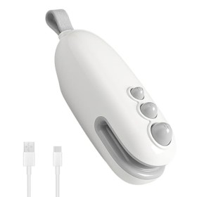 KBIBCK Mini Ferme-Poche Rechargeable, Portable Scelleuse, Machine À Sceller Les Sacs À Copeaux, Convient Aux Aliments de Cuis