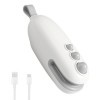 KBIBCK Mini Ferme-Poche Rechargeable, Portable Scelleuse, Machine À Sceller Les Sacs À Copeaux, Convient Aux Aliments de Cuis