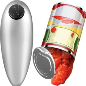 Zjyufy Ouvre-boîte électrique, ouvre-boîte automatique, ouvre-boîte électrique, bord lisse, mains libres, ouvre-boîte automat