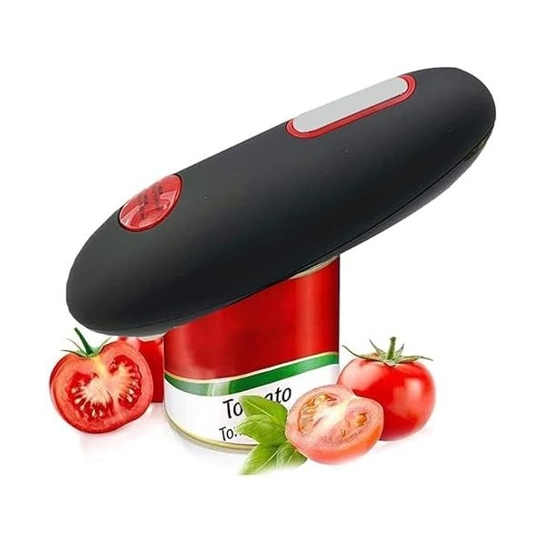 Deals Decapsuleur Ouvre-boîte électrique pour cuisine Ouvre-boîte à batterie portable avec bord lisse ouvre-boîte automatique