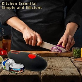 Deals Decapsuleur Ouvre-boîte électrique pour cuisine Ouvre-boîte à batterie portable avec bord lisse ouvre-boîte automatique