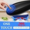 Ouvre-boîte électrique Une Seule Touche Ouvre Boite de Conserve Sans Bord Tranchant Rotation automatique à 360° et arrêt auto