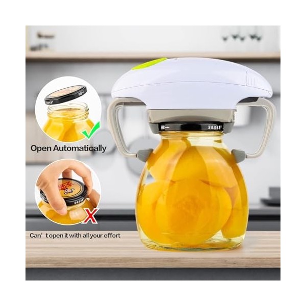 Sonhomay Ouvre-bocal électrique automatique portable One Touch Ouverture automatique Gadget de cuisine Outil pour nouveau boc