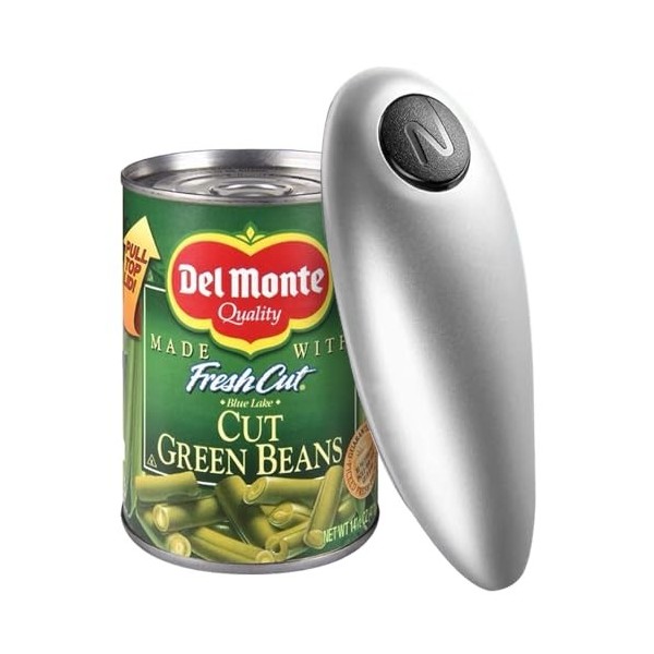 Ouvre-Boîte Électrique - Ouvre-Boîte de Conserve et Ouvre-Bocal Automatique, Idéal pour les Boîtes de Conserve et les Bocaux,