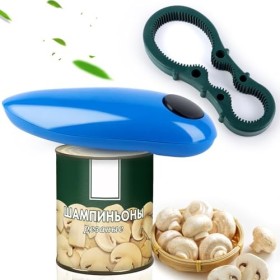 Ouvre-Boîte Electrique à Bord Lisse One Touch, Ouvre-Boîte Automatique Sans Fil pour Arthrite, Ouverture Facile de Toute Tail