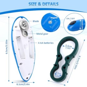 Ouvre-Boîte Electrique à Bord Lisse One Touch, Ouvre-Boîte Automatique Sans Fil pour Arthrite, Ouverture Facile de Toute Tail