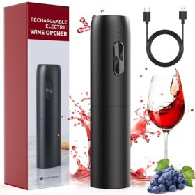 Tire bouchon electrique rechargeable, ouvre bouteille electrique cadeau homme femme vec câble de chargement USB, décapsuleur 