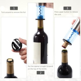 Wiwoney - Tire-bouchon électrique en acier inoxydable - tire-bouchon portable et rechargeable avec câble de chargement de typ