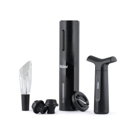 Haier Set de Sommelier - Comprenant un Ouvre-Bouteille Electrique Rechargeable - un Aérateur de vin et un bec Verseur Anti-Go