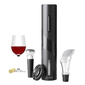 AIKARO - Ouvre Bouteille Electrique Tire Bouchon Screwpull Automatique, Alimenté Par Pile Kit 