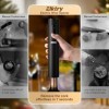 ELKTRY Tire Bouchon Electrique, 4 en 1 Set Ouvre Bouteille Electrique,Ouvre Bouteille à Piles avec Coupe-Capsule, Verseur Aér