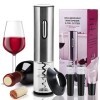 Cieex Tire Bouchon Électrique Rechargeable, Ouvre Bouteille Electrique avec Coupe-Capsule, Bouchon à Vin, Verseur, Idéal cade