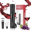 Weinsamkeit Tire Bouchon Électrique, 4 en 1 Set Ouvre Bouteille de Vin Automatique Tire-Bouchon sans-Fil avec Coupe-Capsule, 