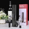 Weinsamkeit Tire Bouchon Électrique, 4 en 1 Set Ouvre Bouteille de Vin Automatique Tire-Bouchon sans-Fil avec Coupe-Capsule, 