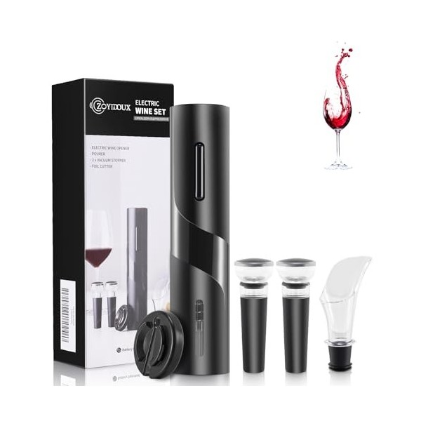 Tire bouchon electrique,tire bouchon 4 en 1, ouvre-bouteille sans fil, ouvre-bouteille avec ouvre-bouteille automatique, Coup