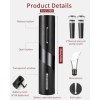 FAOKZE Tire bouchon electrique, ouvre bouteille electrique, Set douvre-bouteille à vin contient un coupe-film, un bec verseu