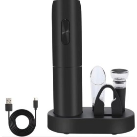 PRIME ESSENTIALS I Set tire-bouchon électrique rechargeable 6 en 1 I ouvre-bouteille électrique professionnel I tire-bouchon 