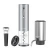WIWONEY Tire Bouchon Electrique 4 en 1 avec Ouvre Bouteille Electrique Rechargeable, Aérateur Vin Electrique, Coupe-Capsule e
