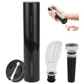 Ensemble Ouvre-Bouteille De Vin, Ensemble dOuvre-Bouteille 4 En 1 Avec Coupe-Capsule, Bouchon De Vin Sous Vide Et Verseur De