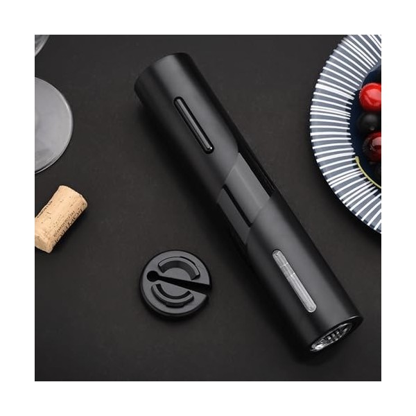 Ensemble Ouvre-Bouteille De Vin, Ensemble dOuvre-Bouteille 4 En 1 Avec Coupe-Capsule, Bouchon De Vin Sous Vide Et Verseur De