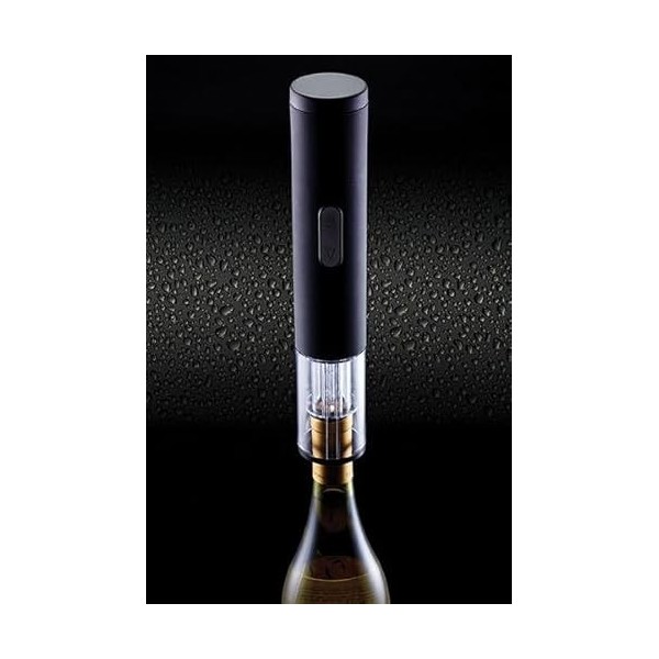 BAR CRAFT Barcraft Tire-Bouchon Électrique de Luxe avec Coupe-Fil et Socle, Noir