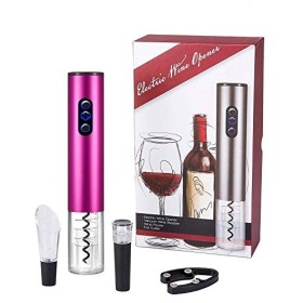 Bi-Komfort Ouvre-Bouteille Électrique, Tire-Bouchon Électrique, Décapsuleur Automatique, Set Cadeau Ouvre-Vin avec Tire-Bouch