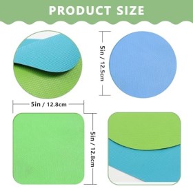 Lot de 4 coussinets souples réutilisables en caoutchouc de silicone pour les mains faibles, les femmes âgées