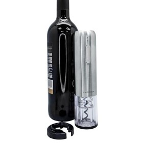 Tire-bouchon électrique compact avec indicateur de batterie et décapsuleur inclus