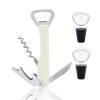 HW Ouvre-bouteilles et verseur de vin multi fonctionnel 3 en 1, ensemble professionnel avec tire-bouchon, lame pour film et d