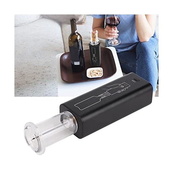 4 Pièces Ouvre-bouteille De Vin électrique Tire-bouchon Automatique Noir Ouverture Rapide Ouvre-bouteille Sans Fil Pour Anniv