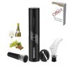 LuxéArt Tire-Bouchon Electrique sans fil - Nombreuses fonctionnalités : Ouvre-bouteille automatique, coupe-capsule, verseur, 