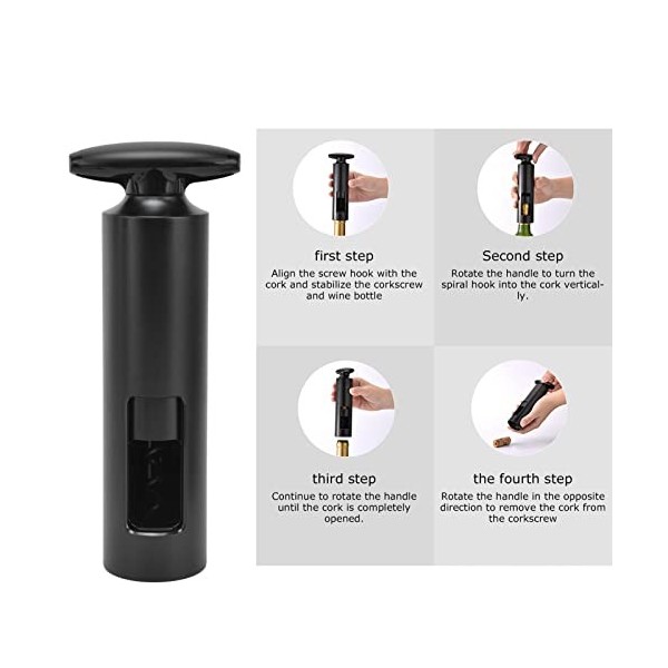 Ouvre-bouteille De Tire-bouchon,Tire-bouchon, Opération Manuelle Facile, Finition Brillante, Incassable, Ouvre-bouteille De V