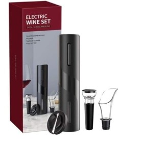 Deals Ouvre-bouteille électrique ensemble douvre-bouteille électrique avec pile coupe-papier feuille bouchon bouteille de vi