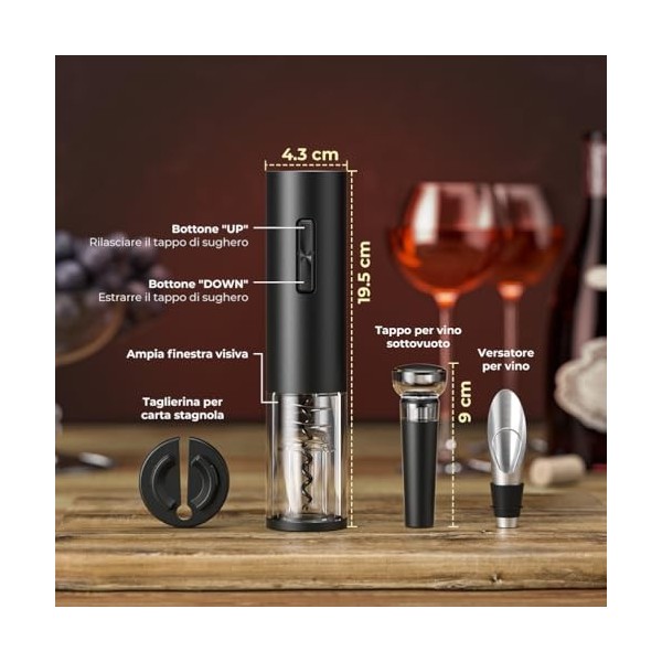 GHB Tire-bouchon électrique décapsuleur