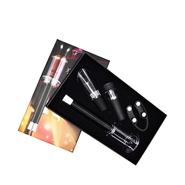 Hoshen Ensemble de 4 couteaux de luxe en forme de U avec décapsuleur, ouvre bouteille et bec verseur en alliage daluminium