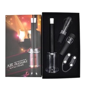 Hoshen Ensemble de 4 couteaux de luxe en forme de U avec décapsuleur, ouvre bouteille et bec verseur en alliage daluminium