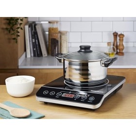 G3 Ferrari G10061 Plaque à Induction Seul "Énergie", 2000 W, Verre Tempéré, Noir