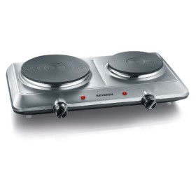 SEVERIN Plaque de cuisson électrique double 2 500 W, Plaque de cuisine pour logement étudiant ou camping, Plaque électrique a