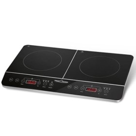 ProfiCook® table de cuisson à induction avec surface en vitrocéramique | 2 plaques | plaque de cuisson avec minuterie 180 min