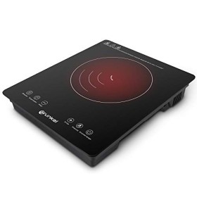 Grunkel - PIN-2000 - Plaque à induction portable avec commandes tactiles et 8 niveaux de puissance, arrêt automatique de sécu