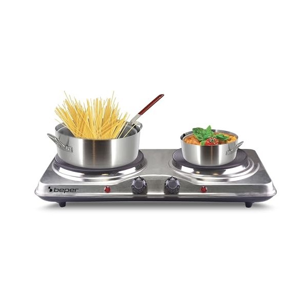 BEPER 90.820 Plaque de Cuisson Electrique, Argent, 1500 W