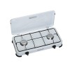 Firefriend - Réchaud à gaz - 3-Brûleurs - 2x 1500 Watt et 1x 1000 Watt - Blanc, Métal Réchauds