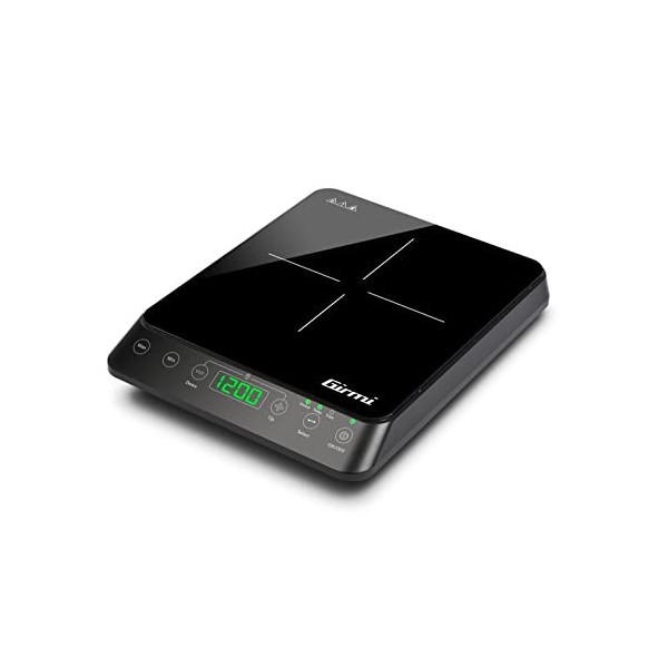 Girmi PI04 Plaque à induction unique, 2000 W, 10 puissances, noir