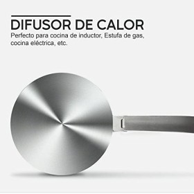 MoniDecor ® Adaptateur Induction pour Casseroles et poêles de 20 cm acier inoxydable | Adaptateur Cafetière à Induction 14 cm