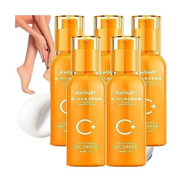 IKAIIANT Crème Pour Le Corps à La Vitamine C, Crème Pour Le Corps à La Vitamine C, Lotion Pour Le Visage Et La Lotion Pour Le