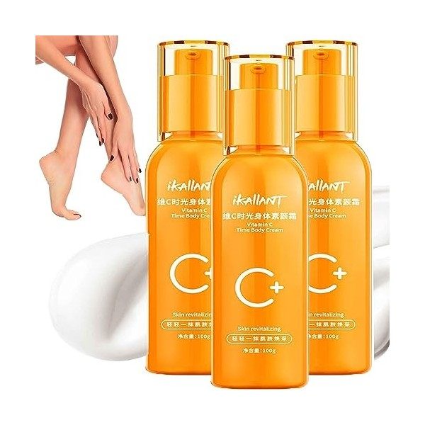 IKAIIANT Crème Pour Le Corps à La Vitamine C, Crème Pour Le Corps à La Vitamine C, Lotion Pour Le Visage Et La Lotion Pour Le