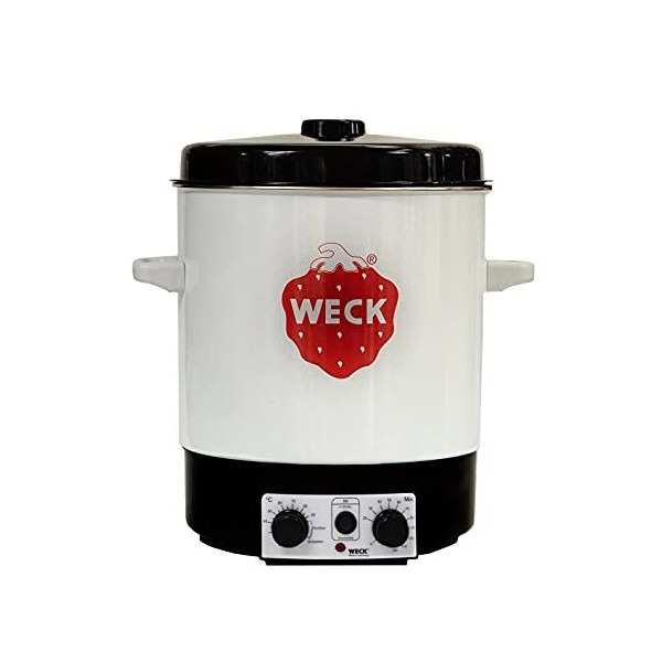 Weck Stérilisateur électrique WAT 15, 29 litres, Émail, Autocuiseur programmable avec thermostat et minuterie