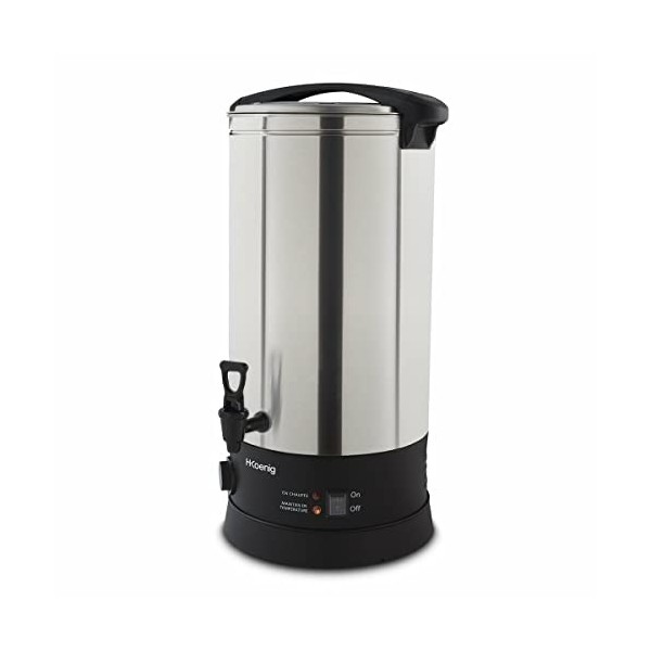 H.Koenig Stérilisateur Multifonction LEGI25, Stérilisateur de Bocaux et Préparation de Recettes chaudes, 25L, 30-110°C, Minut