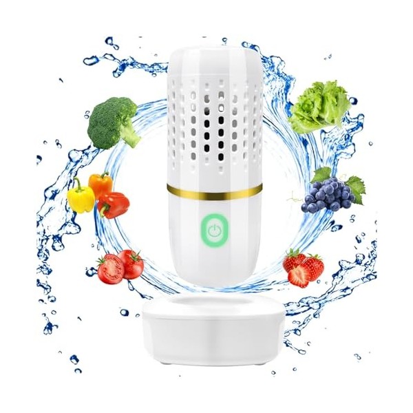 Machine à Laver les Fruits et Légumes, Machine de Purification des Aliments Portable, purificateur daliments sans fil USB, M
